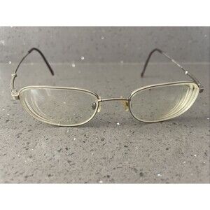 Marchon Flexon 423 Eyeglasses Silver Brushed 49-19-145 Wire Frames Full Rim